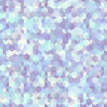 Geometric seamless pattern of a cubes in low poly style. Stock Illustration