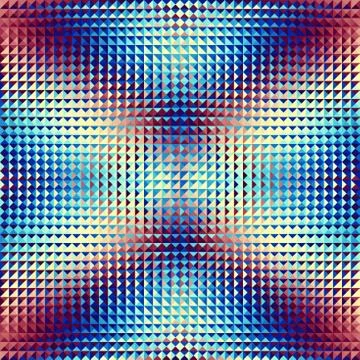 Geometric seamless pattern of a cubes in low poly style. 스톡 일러스트