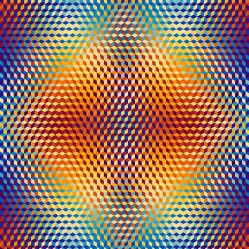 Geometric seamless pattern of a cubes in low poly style. Illustrazione stock