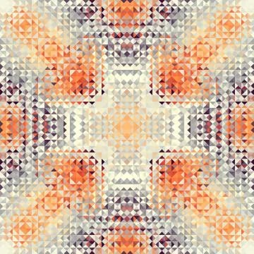 Geometric seamless pattern of a cubes in low poly style. Illustrazione stock