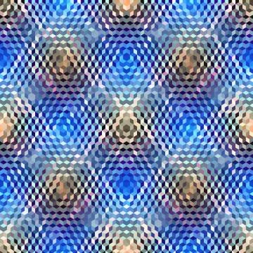 Geometric seamless pattern of a cubes in low poly style. Illustrazione stock