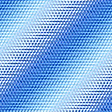 Geometric seamless pattern of a cubes in low poly style. Stock Illustration
