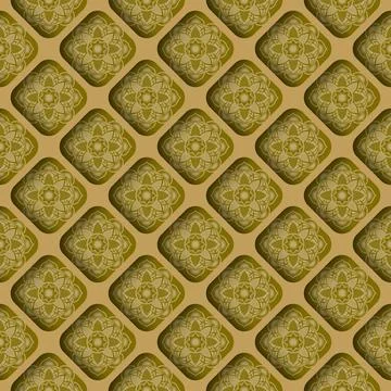 Geometric seamless pattern of a cubes in low poly style. Illustrazione stock