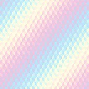 Geometric seamless pattern of a cubes in low poly style. Cubes style diagonal Stock Illustration