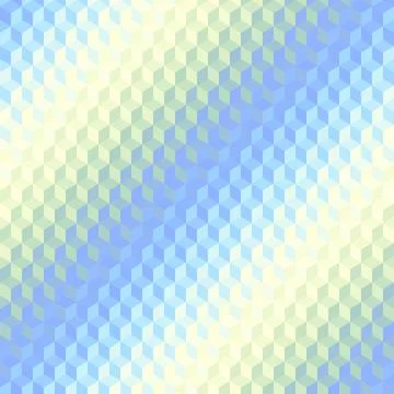 Geometric seamless pattern of a cubes in low poly style. Cubes style diagonal Stock Illustration
