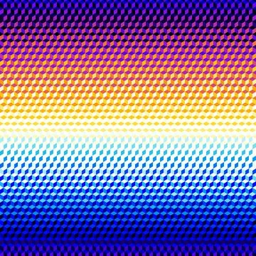 Geometric seamless pattern of a cubes in low poly style. Stock Illustration