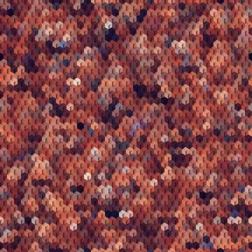 Geometric seamless pattern of a cubes in low poly style. Stock Illustration