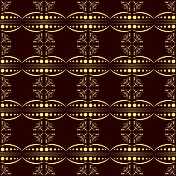 Geometric seamless pattern on a dark background Stock Illustration