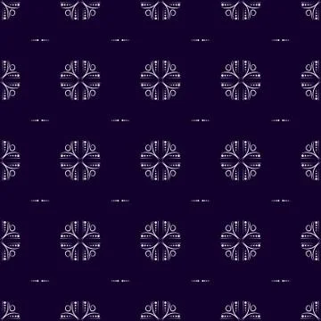 Geometric seamless pattern on a dark background Stock Illustration