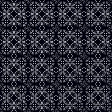 Geometric seamless pattern on a dark background Stock Illustration
