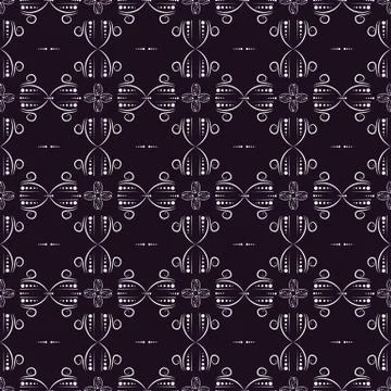 Geometric seamless pattern on a dark background Stock Illustration