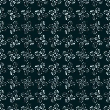 Geometric seamless pattern on a dark background Stock Illustration