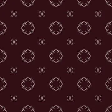 Geometric seamless pattern on a dark background Stock Illustration