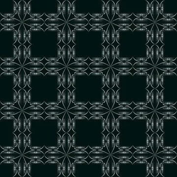 Geometric seamless pattern on a dark background Stock Illustration