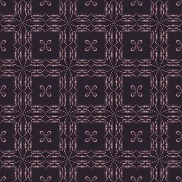 Geometric seamless pattern on a dark background Stock Illustration