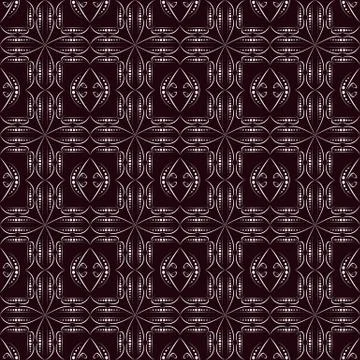 Geometric seamless pattern on a dark background Stock Illustration