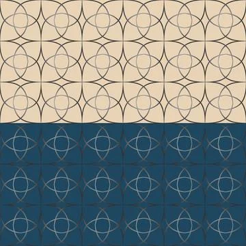 Geometric seamless pattern. Doodle brush stroke, grey color gradient, curved Stock Illustration