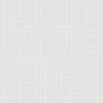 Geometric Seamless Pattern of Dotted Lines Squares. イラスト素材