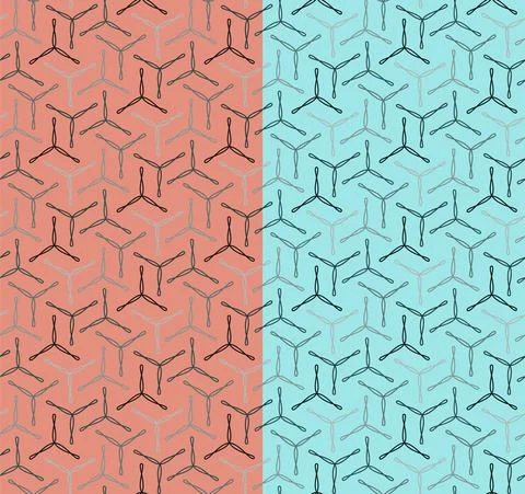 Geometric seamless pattern. Elegant thin line composition in colors of grey Stock Illustration