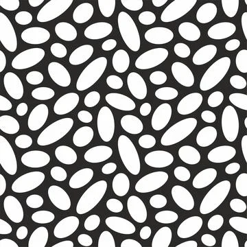 Geometric seamless pattern with ellipses. Stock Illustration