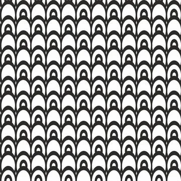 Geometric seamless pattern with ellipses. Stock Illustration