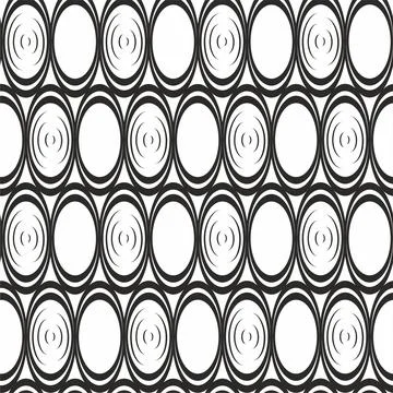 Geometric seamless pattern with ellipses. Stock Illustration