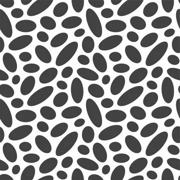 Geometric seamless pattern with ellipses. Stock Illustration