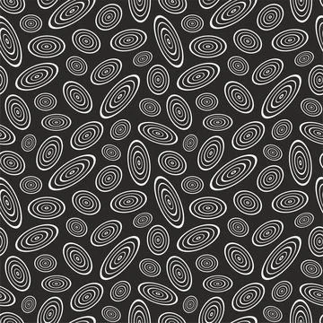Geometric seamless pattern with ellipses. Illustrazione stock
