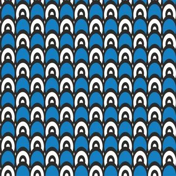 Geometric seamless pattern with ellipses. Stock Illustration