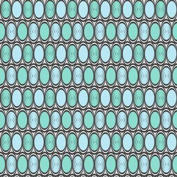 Geometric seamless pattern with ellipses. Stock Illustration
