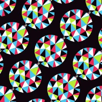 Geometric seamless pattern with gems. Vector illustration Illustrazione stock