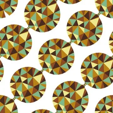 Geometric seamless pattern with gems. Vector illustration Stock Illustration
