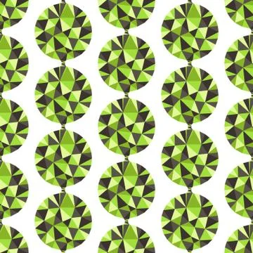 Geometric seamless pattern with gems. Vector illustration Stockillustratie