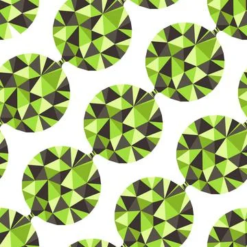 Geometric seamless pattern with gems. Vector illustration. Geometric seaml... Stock Photos