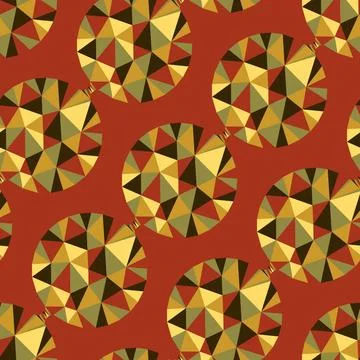 Geometric seamless pattern with gems. Vector illustration. Geometric seaml... Stock Photos