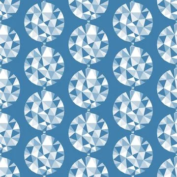 Geometric seamless pattern with gems. Vector illustration. Geometric seaml... 스톡 사진