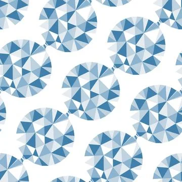 Geometric seamless pattern with gems. Vector illustration. Geometric seaml... 写真素材