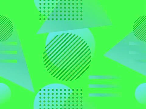 Geometric seamless pattern. Geometric shapes with gradient, memphis style. Zi Stockillustratie