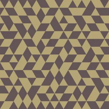 Geometric Seamless  Pattern with Golden Triangles Illustrazione stock