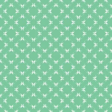 Geometric Seamless pattern on green background.stylish background for fabric, Stock Illustration