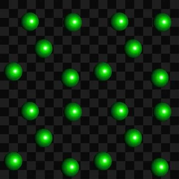 Geometric seamless pattern with green colored ball. Vector Illustrazione stock