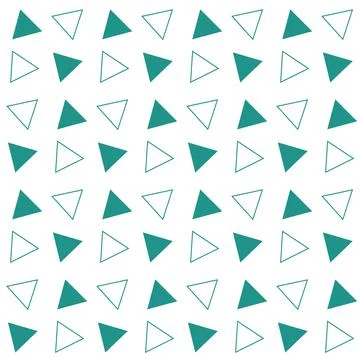 Geometric seamless pattern green emerald white triangle background, simple il 스톡 일러스트