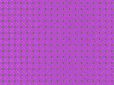 Geometric Seamless Pattern with Green Polka Dots and Yellow Diagonal Grid o.. Illustrazione stock