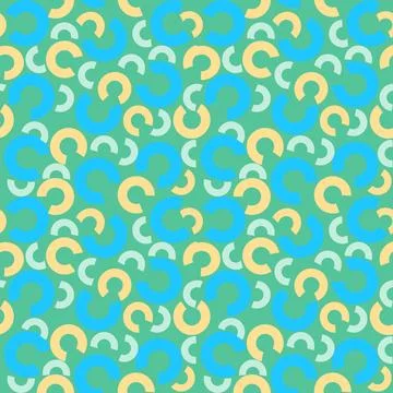 Geometric seamless pattern with half circle shapes Illustrazione stock