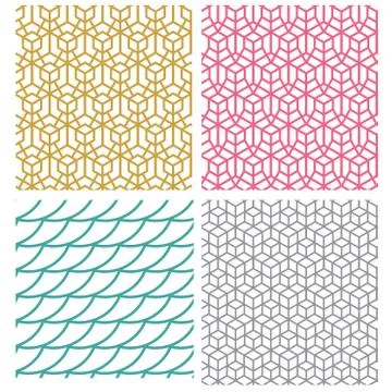 Geometric seamless pattern in hexagon concept Stock Illustration