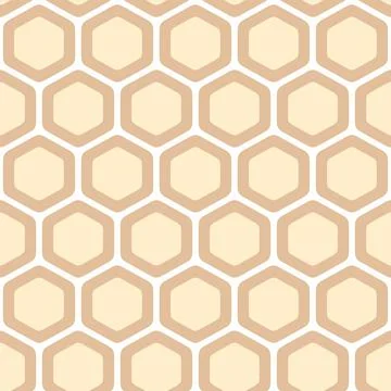 Geometric seamless pattern with honeycombs. Stock Illustration