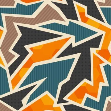 Geometric seamless pattern Stock Illustration