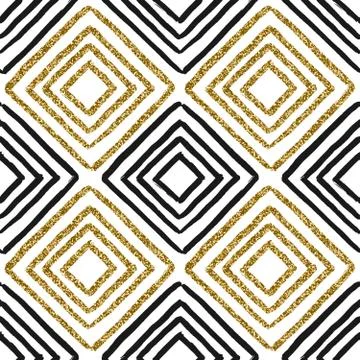 Geometric Seamless Pattern Stock Illustration