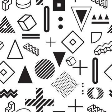 Geometric seamless pattern 库存插图