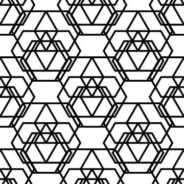 Geometric Seamless Pattern Stock Illustration